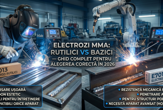 Electrozi MMA: Rutilici vs Bazici — Ghid Complet pentru Alegerea Corecta in 2026